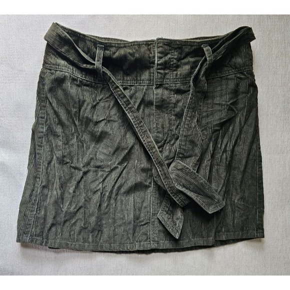 American Original Rewash Olive Green Corduroy Skirt Size 13/31 - Picture 1 of 7
